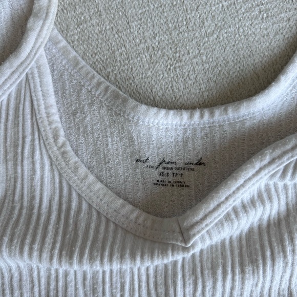 Urban Outfitters White Out From Under Tank Top - Picture 2 of 3